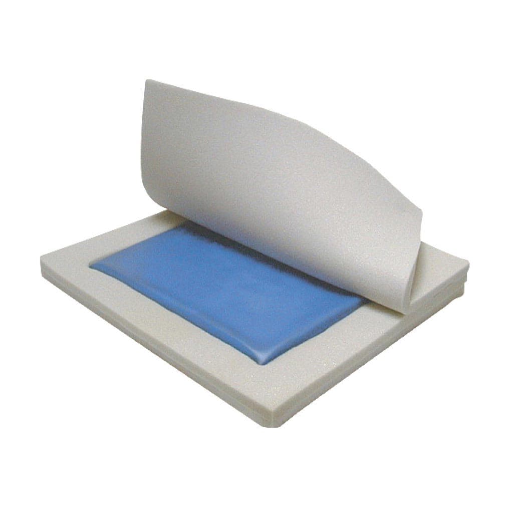Drive Skin Protection Gel E Wheelchair Seat Cushion, 16" W x 16" D x 3" H - Image 1