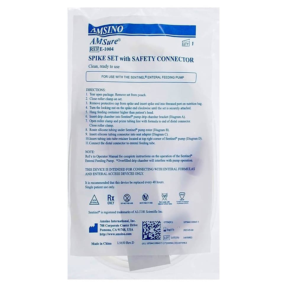 AMSure Enteral Feeding Pump Spike Set - Image 2