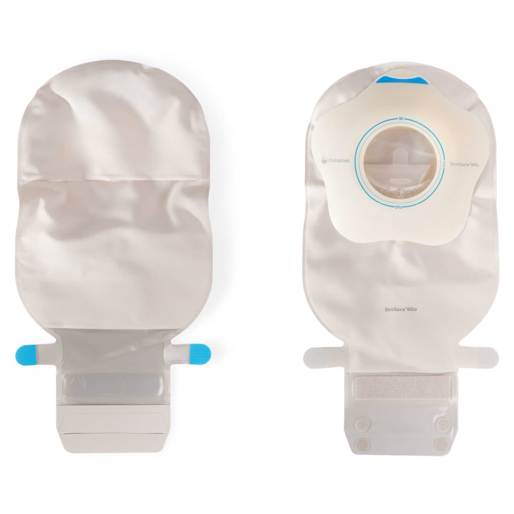 SenSura Mio Convex Flip Maxi Drainable Pouch, 2 Inch Stoma, Opaque - Box of 10 - Image 1