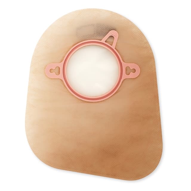 New Image 2-Piece Closed Mini Ostomy Pouch with Filter, Beige, 1-3/4 Inch - Box of 60 - Image 1