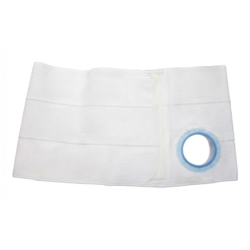 Nu-Hope 6" Flat panel Ostomy Support Belt Without Prolapse Flap, White, Medium - Each - Image 1