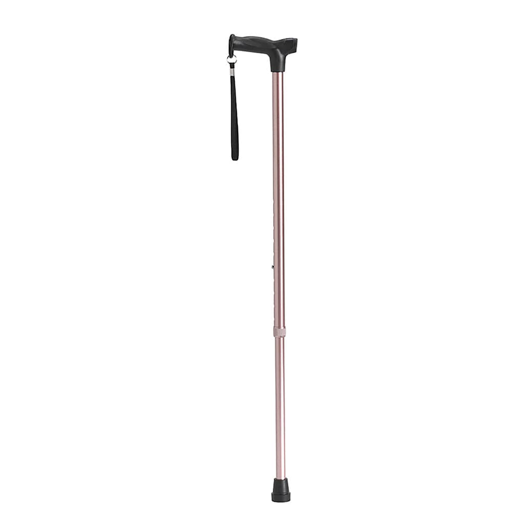 Drive Ergonomic T-Handle Walking Cane, Rose Gold Design - Each - Image 1