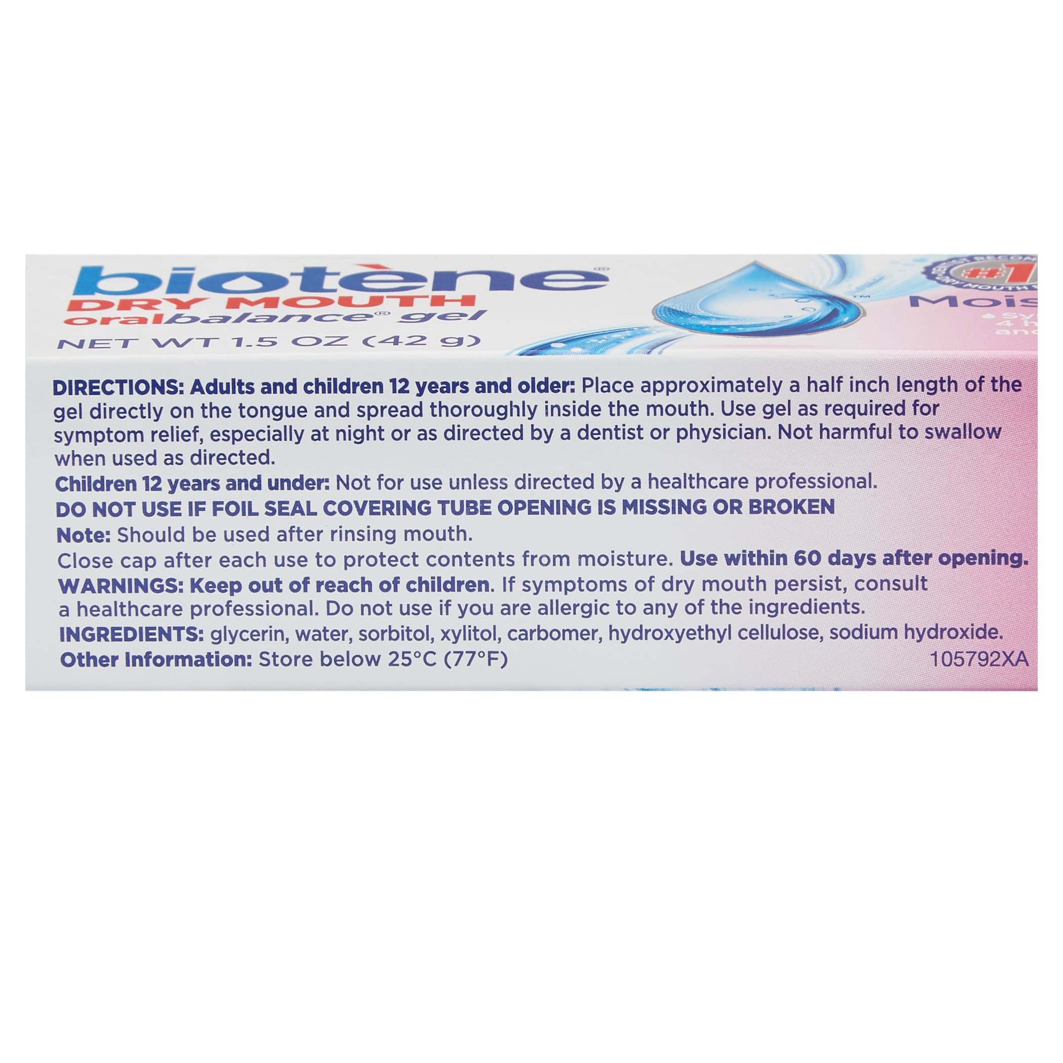 Biotene Oral Balance Dry Mouth Moisturizing Gel, 1.5 oz - Image 3