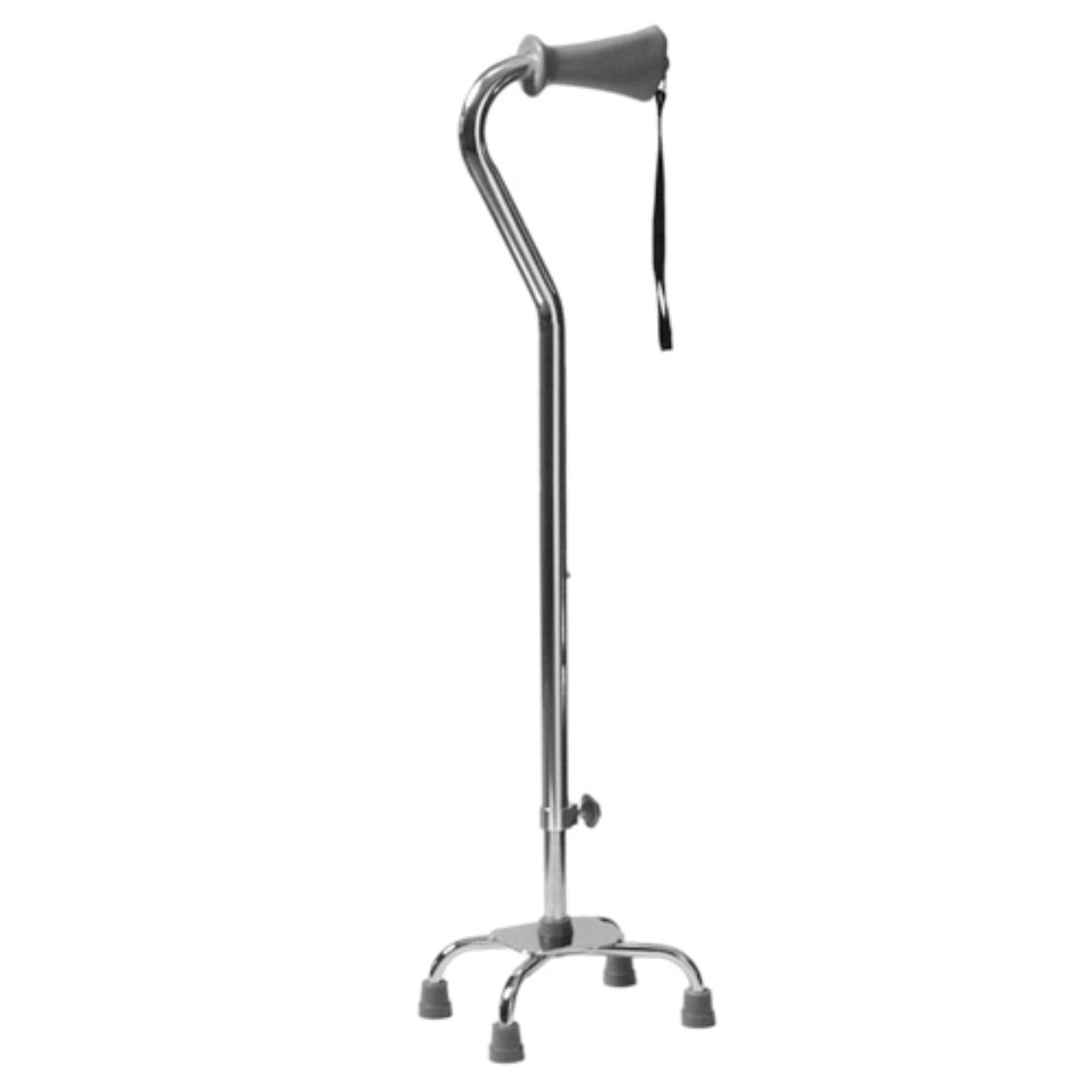 Lumex Silver Collection Quad Cane with Ortho-Ease Grip - Image 2