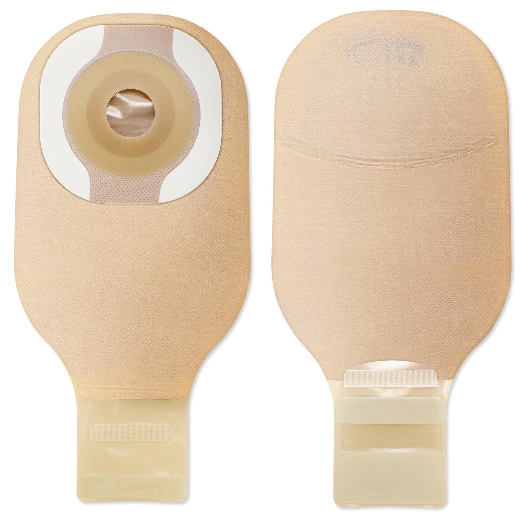 Premier 1-Piece Drainable Ostomy Pouch with Convex CeraPlus Barrier, 7/8 Inch - Box of 5 - Image 1