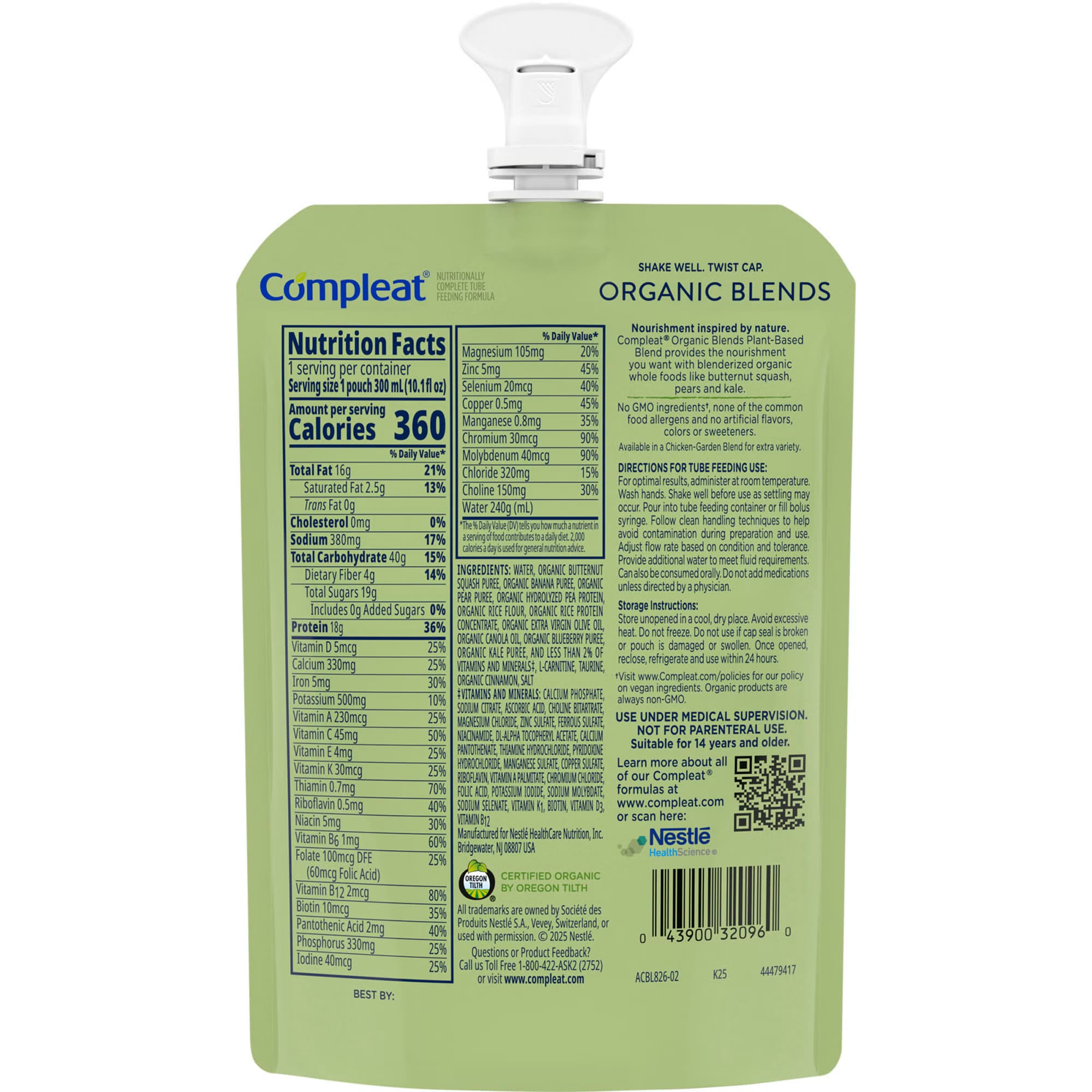 Compleat Organic Blends Plant-Based Blend Tube Feeding Formula - Image 2