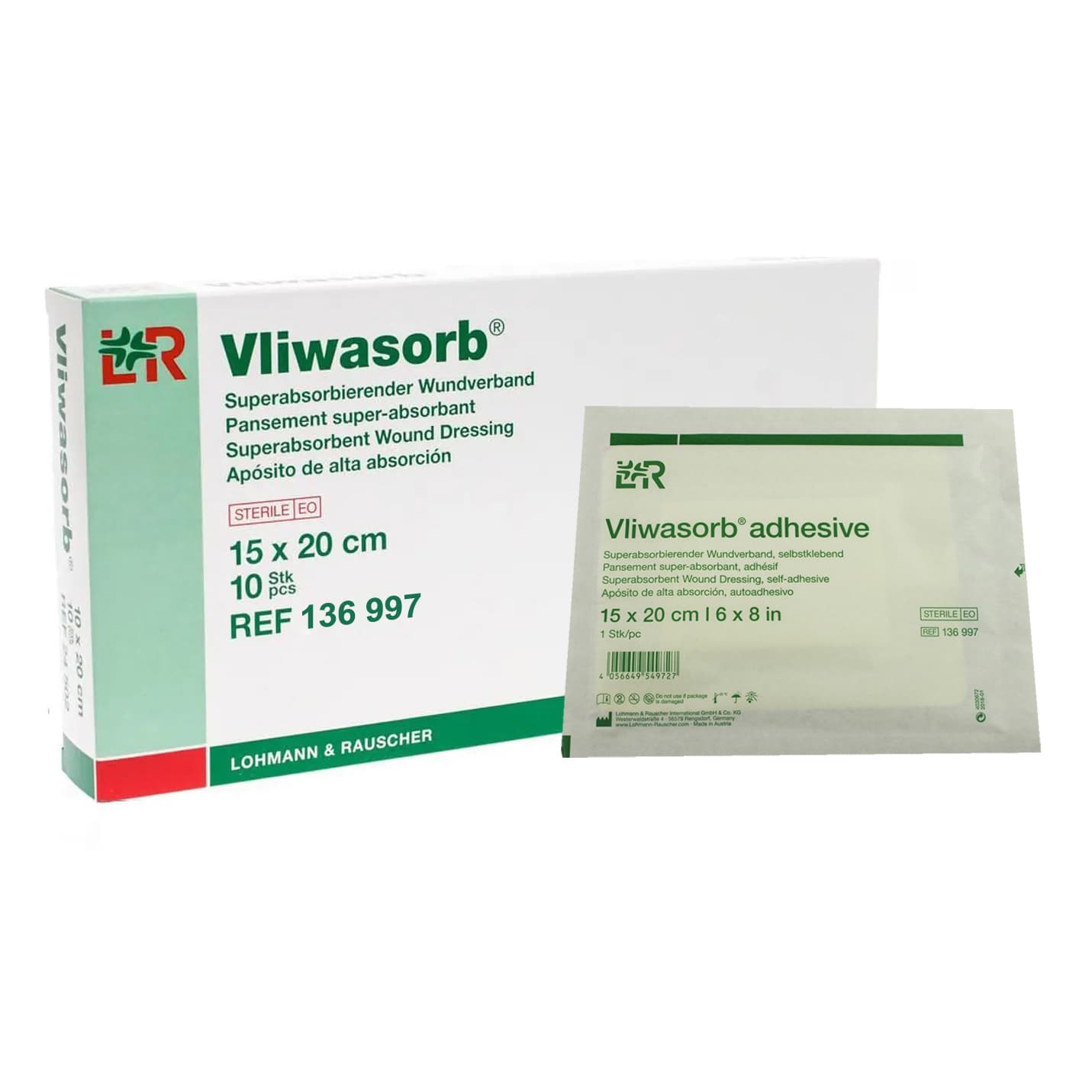 Vliwasorb Super Absorbent Dressing, 6 x 8 Inch - Case of 140 - Image 1