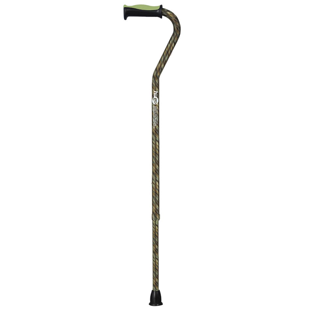 Drive Hugo Offset Walking Cane, Height Adjustable, Rain - Case of 6 - Image 1