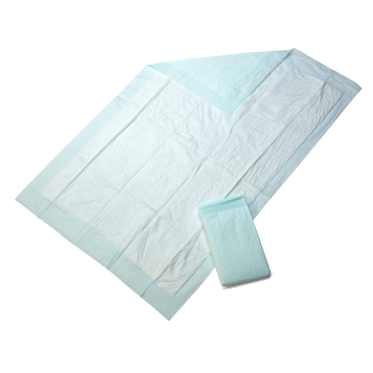 Medline Protection Plus Fluff Underpads, Medium Absorbency, 23 x 36 Inch - Box of 120 - Image 1