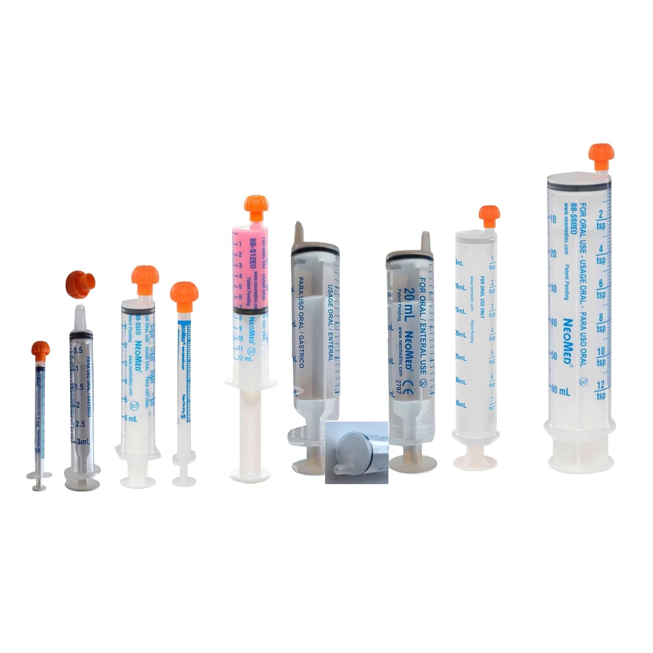 NeoMed Oral Medication Syringe, Clear Barrel