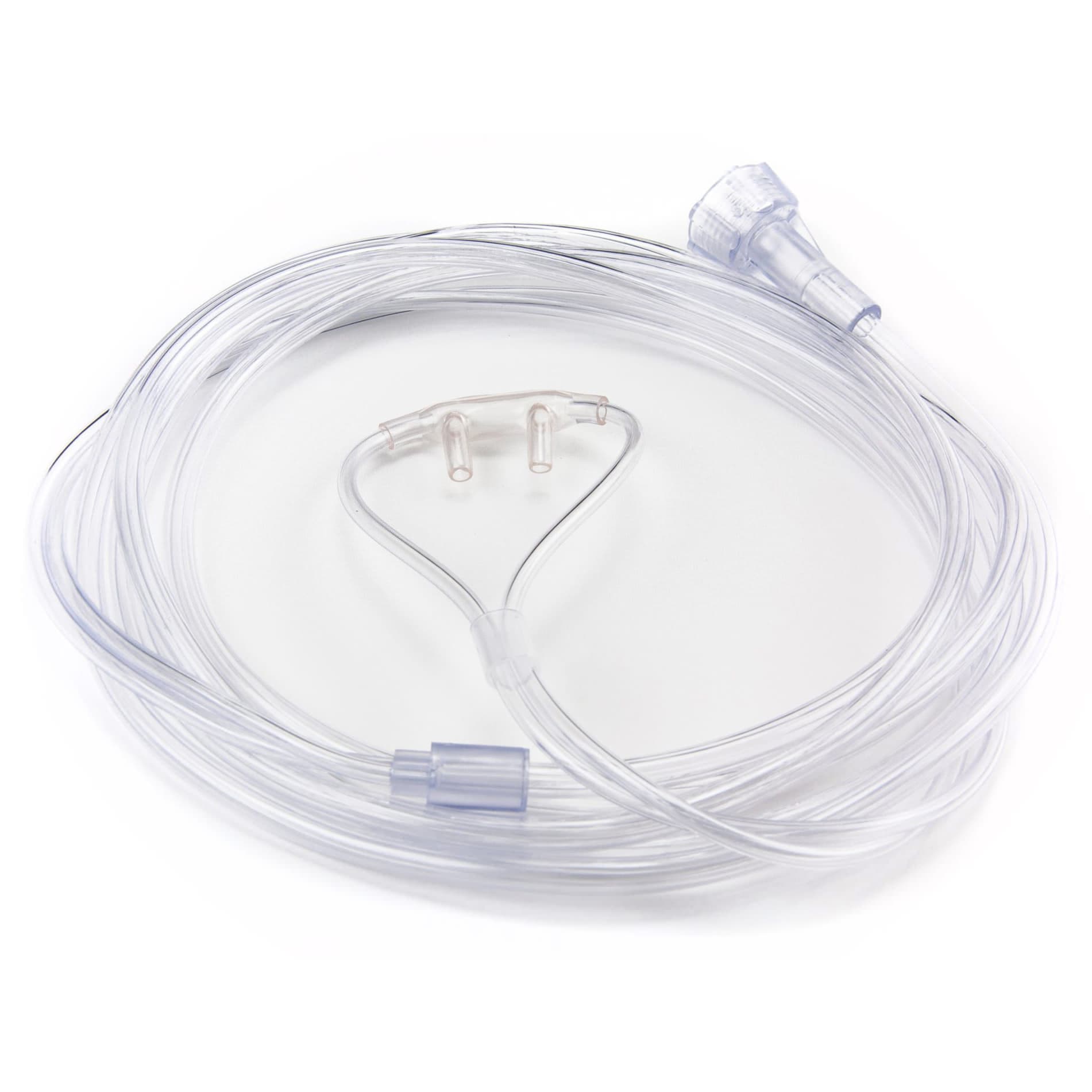 McKesson Nasal Cannula Over Ear NonSterile Kink Resistant Tubing Single Patient Use, Clear, 7 Foot O2 Line - Image 1