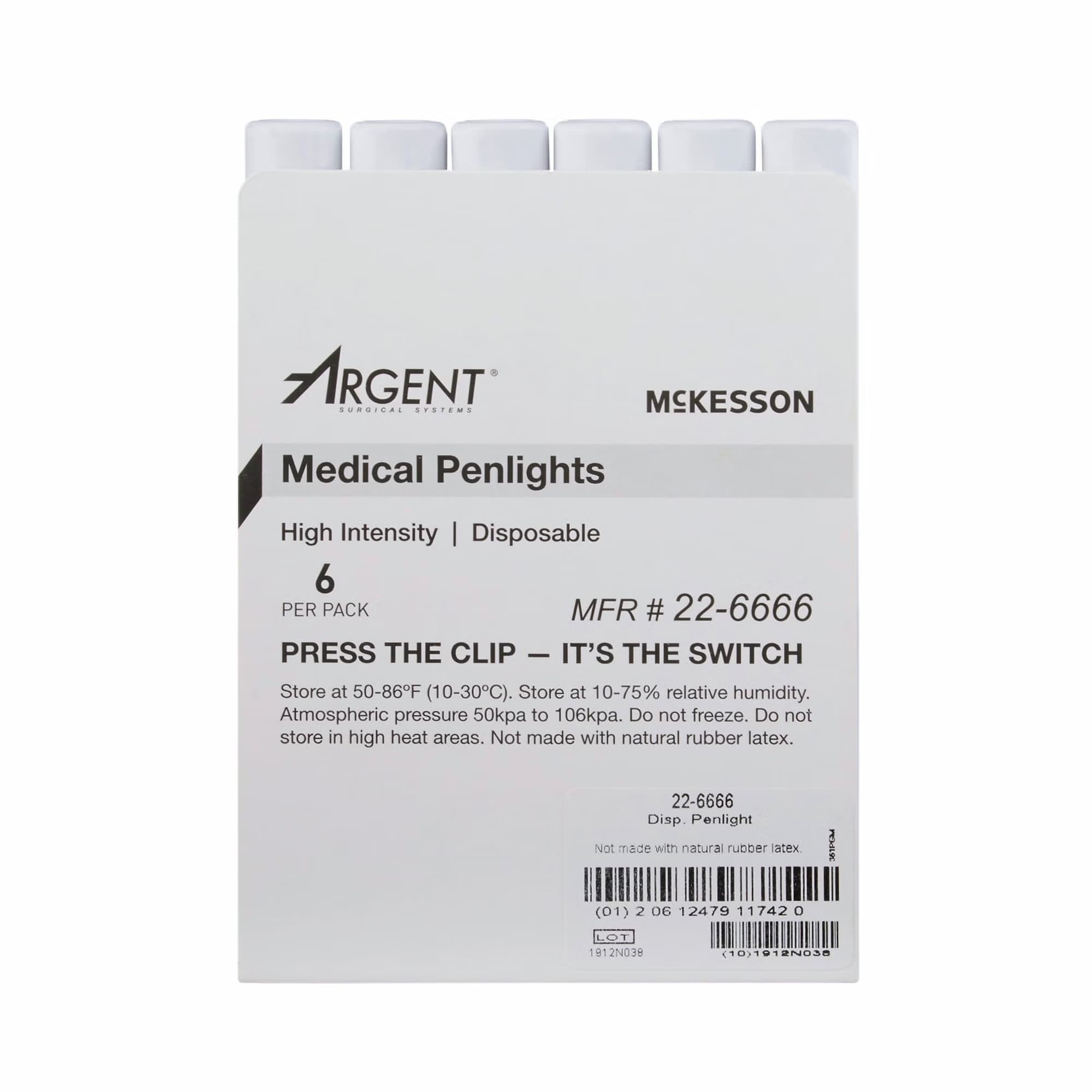 McKesson Disposable Penlight White, 4-1/2 Inch - Image 3