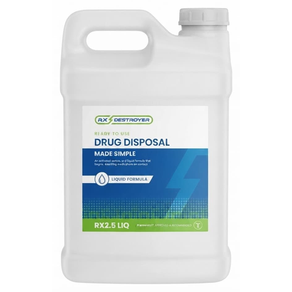 Rx Destroyer Liquid Drug Disposal System for Liquid Medication Only - Case of 2