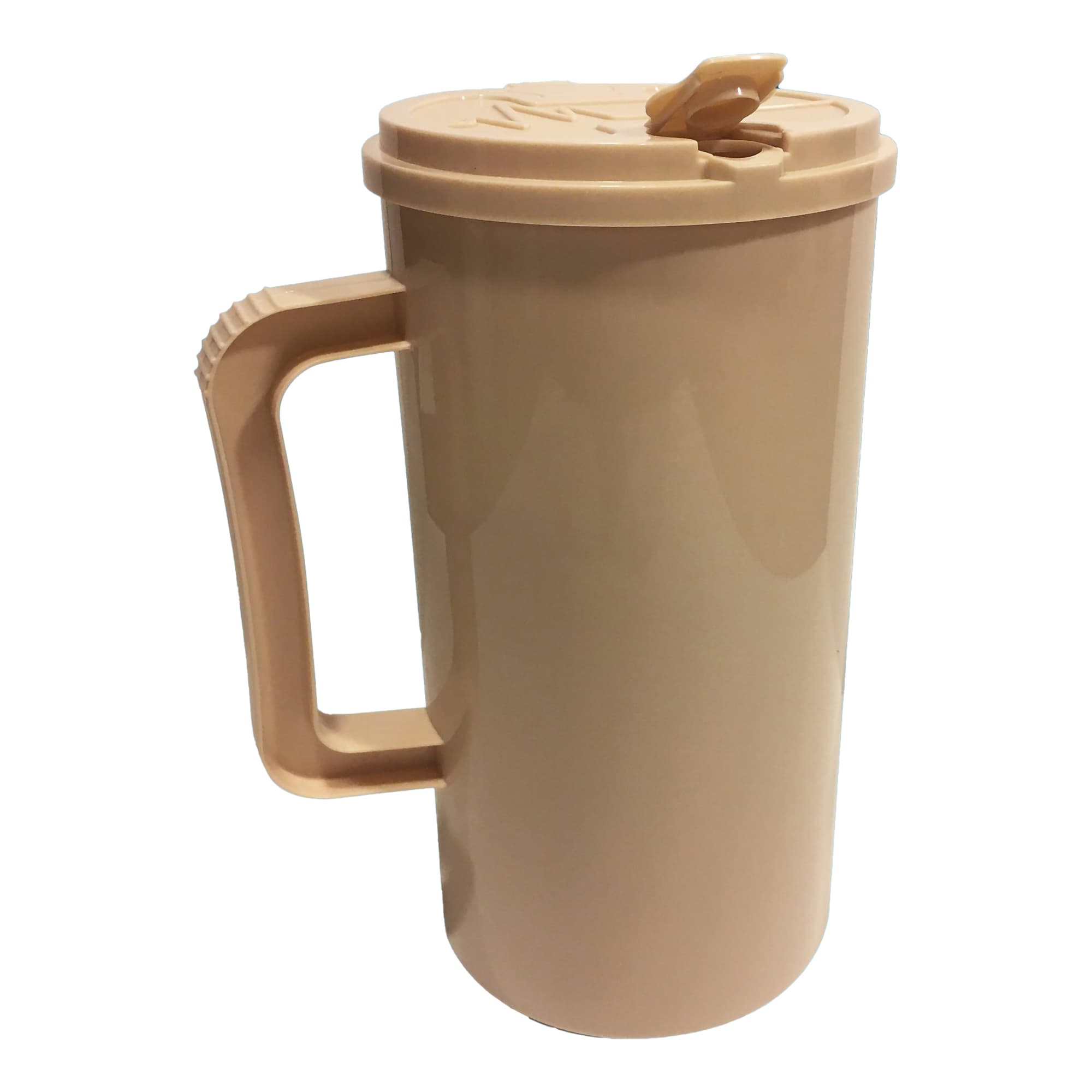 Medegen White Reusable Plastic Insulated Drinking Mug, 32 oz - Case of 40 - Image 1