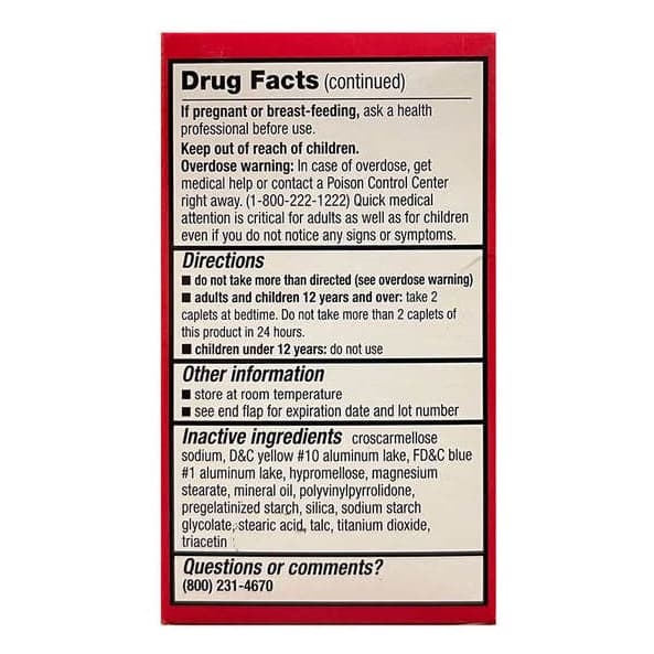 Leader Pain Reliever And Sleep Aid, Extra Strength Caplets - Pack of 24 - Image 3