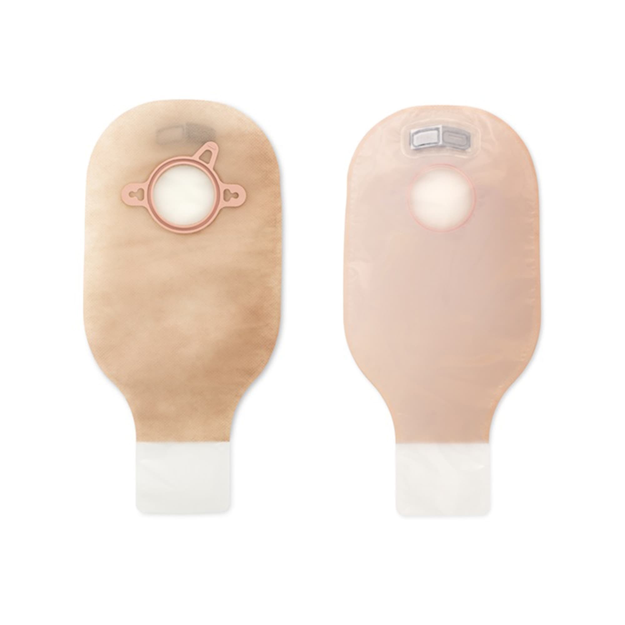 New Image 2-Piece Drainable Ostomy Pouch With Clamp Closure and Filter, Transparent, 2-1/4 Inch - Box of 10 - Image 1