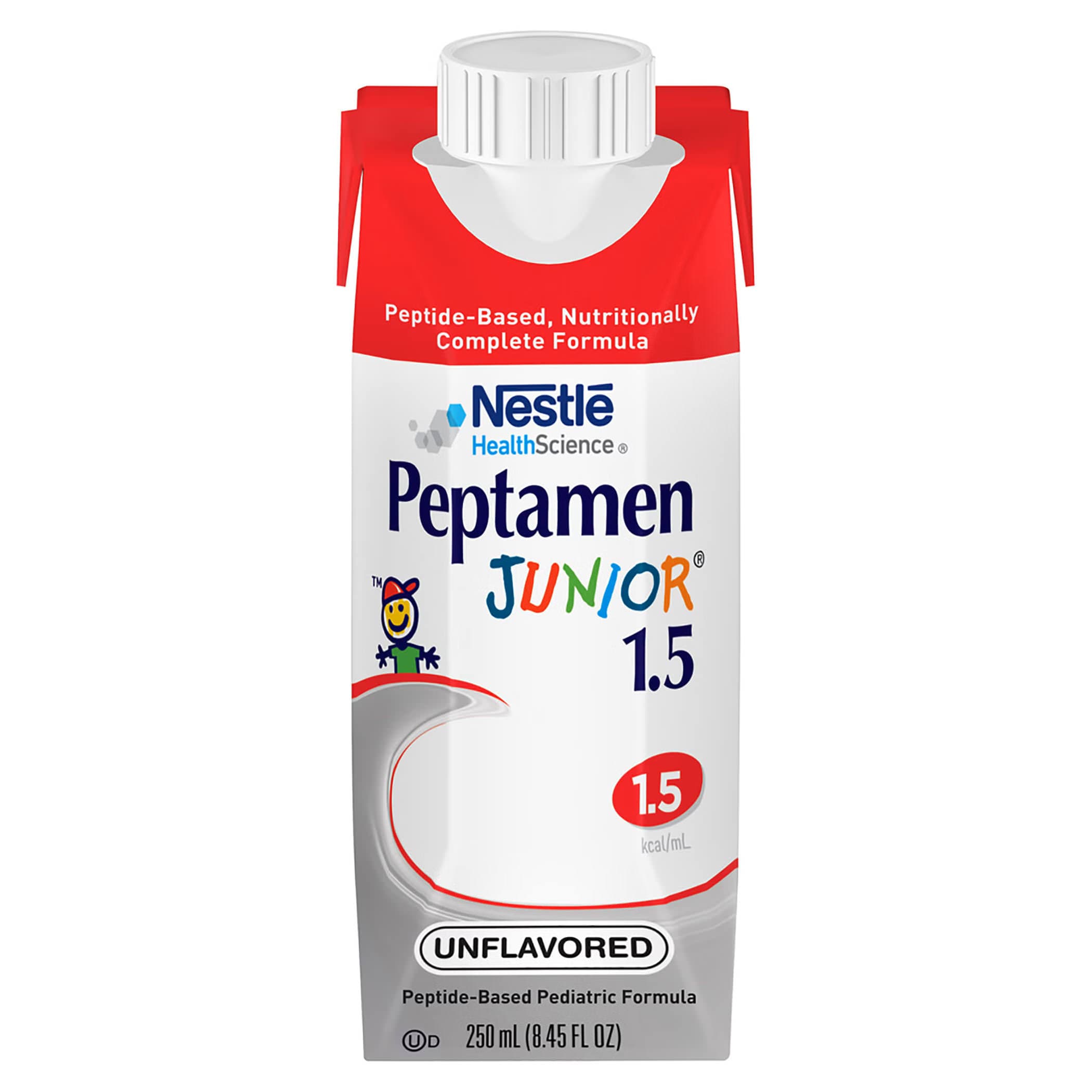 Peptamen Junior 1.5 Peptide-Based Pediatric Tube Feeding Formula, 250mL, Unflavored - Each - Image 1