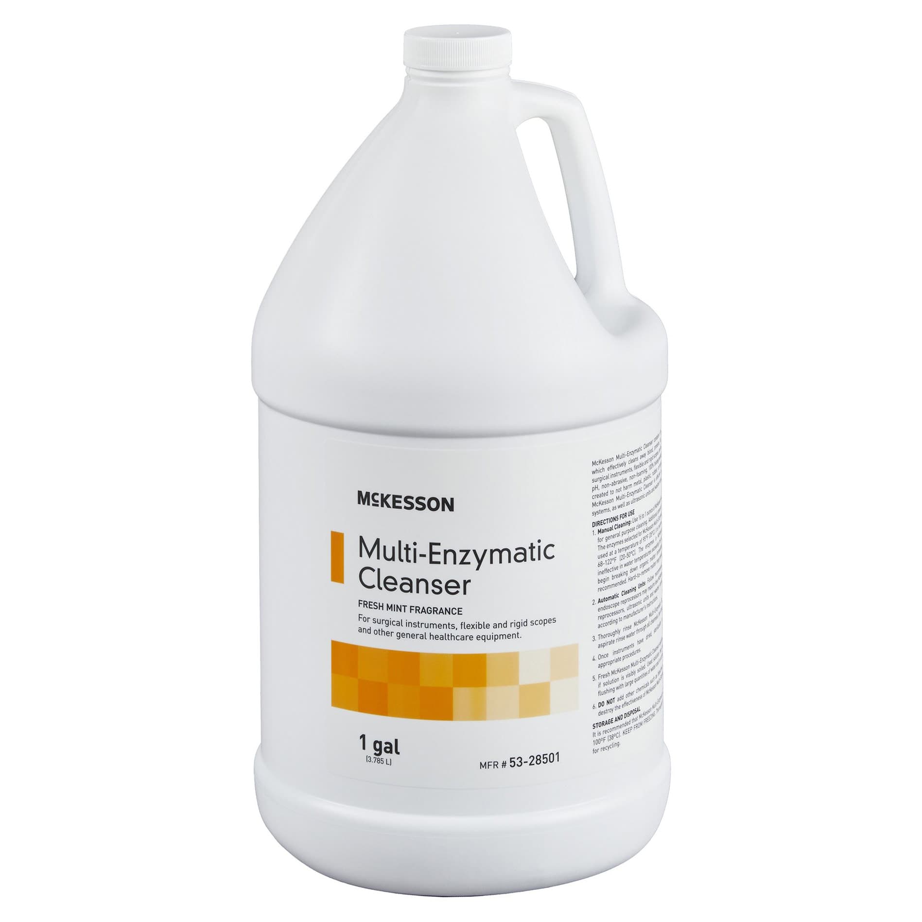 McKesson Eucalyptus Spearmint Scent Multi-Enzymatic Instrument Detergent, 1 Gallon - Case of 4 - Image 1