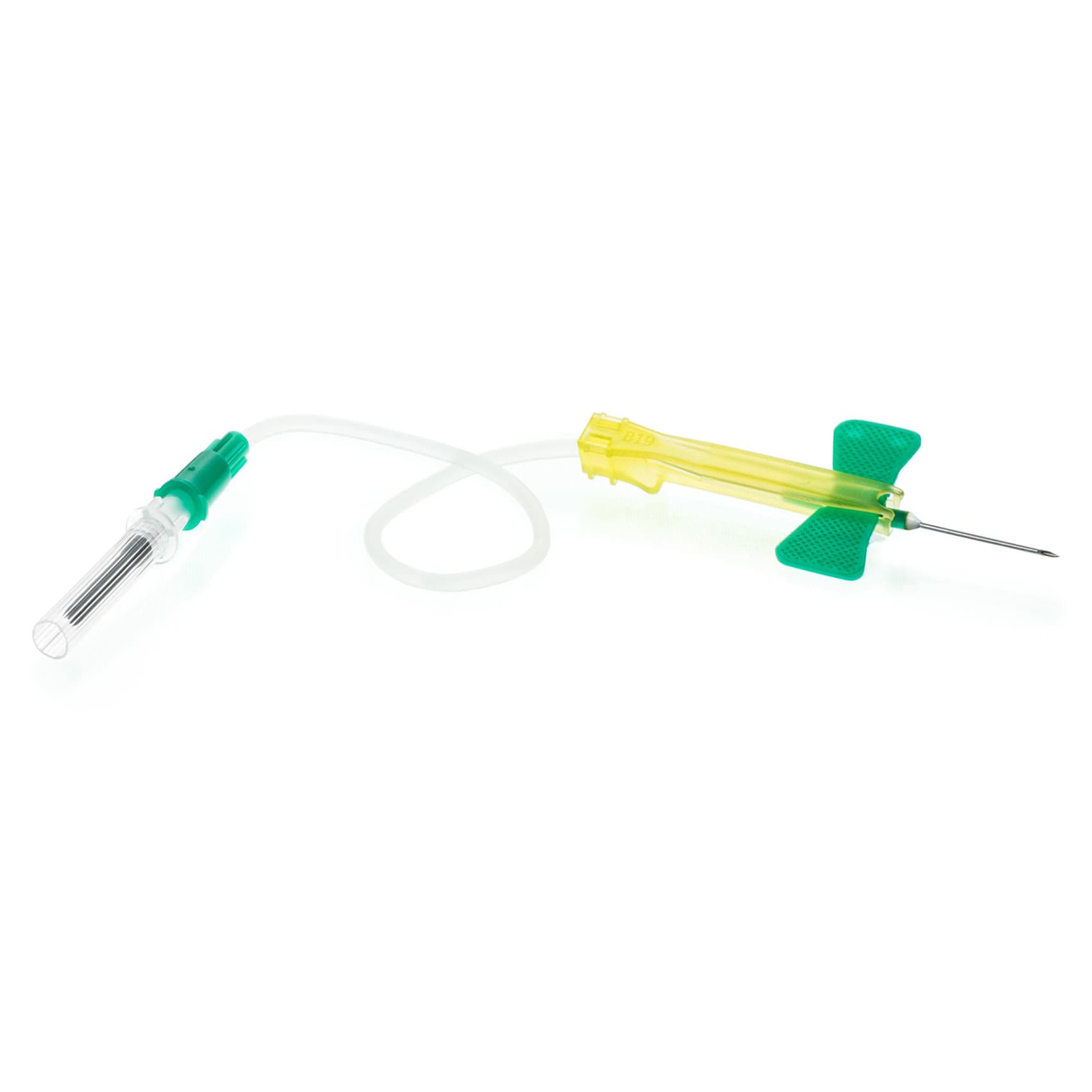 McKesson Prevent G Blood Collection Set, Winged, Green, 21 Gauge, 7 Inch Tubing - Box of 50 - Image 1