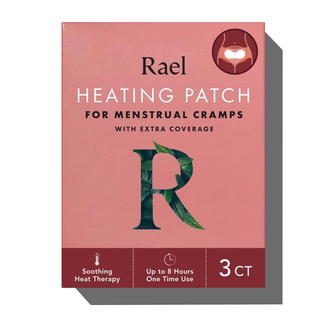 Rael Heating Patch for Menstrual Cramps - Box of 3 - Image 1