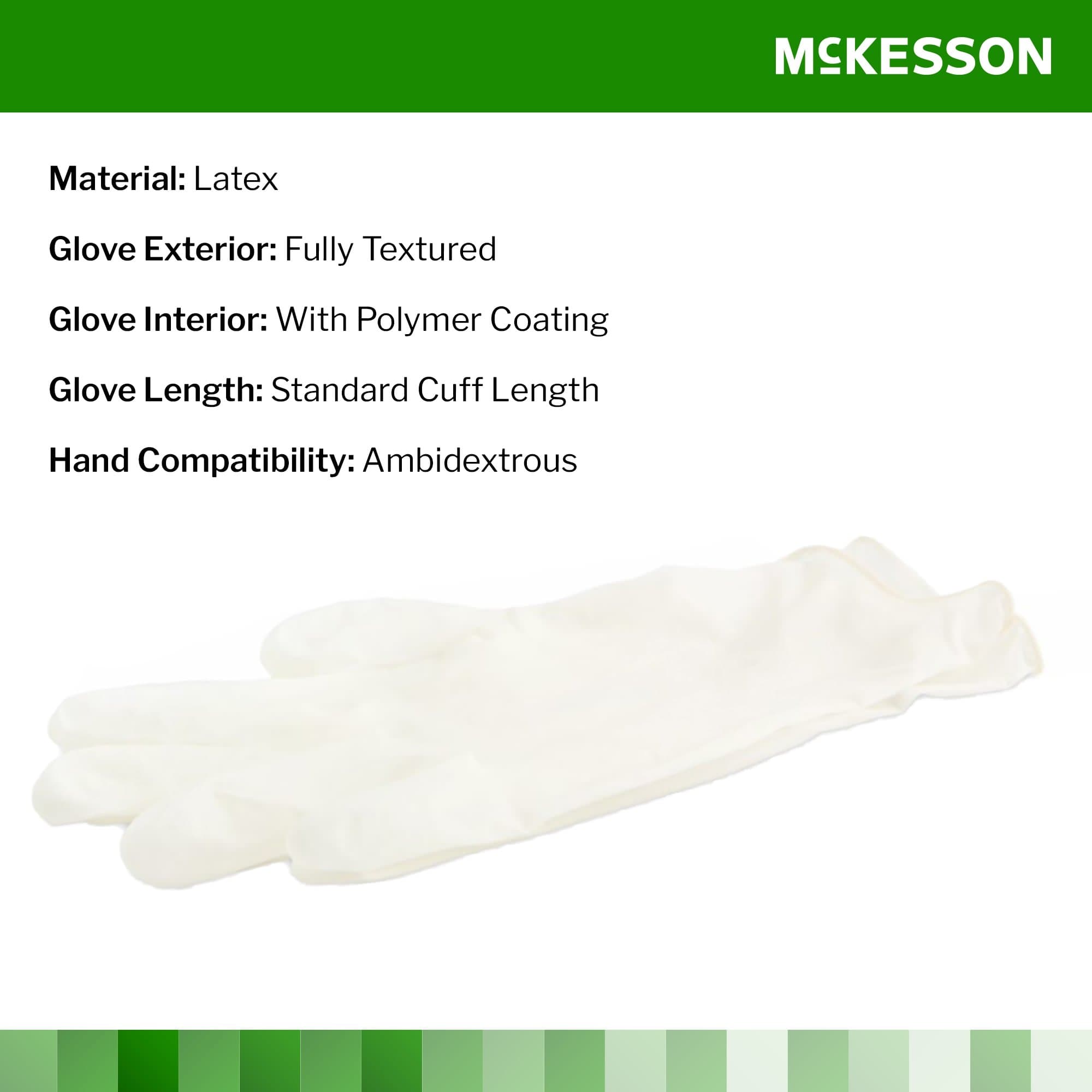 McKesson Confiderm PC Latex Powder Free Exam Gloves - Image 3