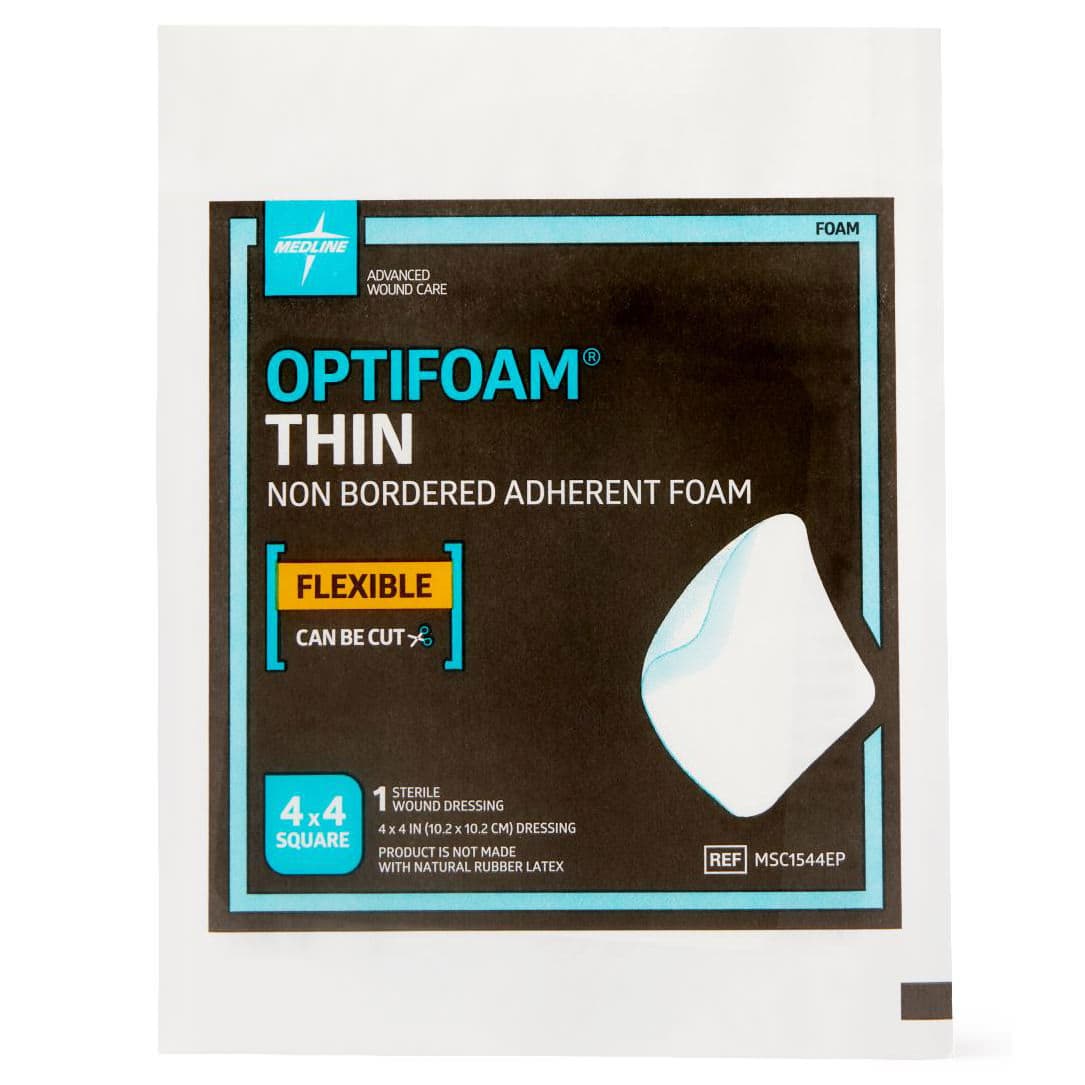 Optifoam Thin Non Bordered Adhesive Foam Dressing, Sterile - Image 5