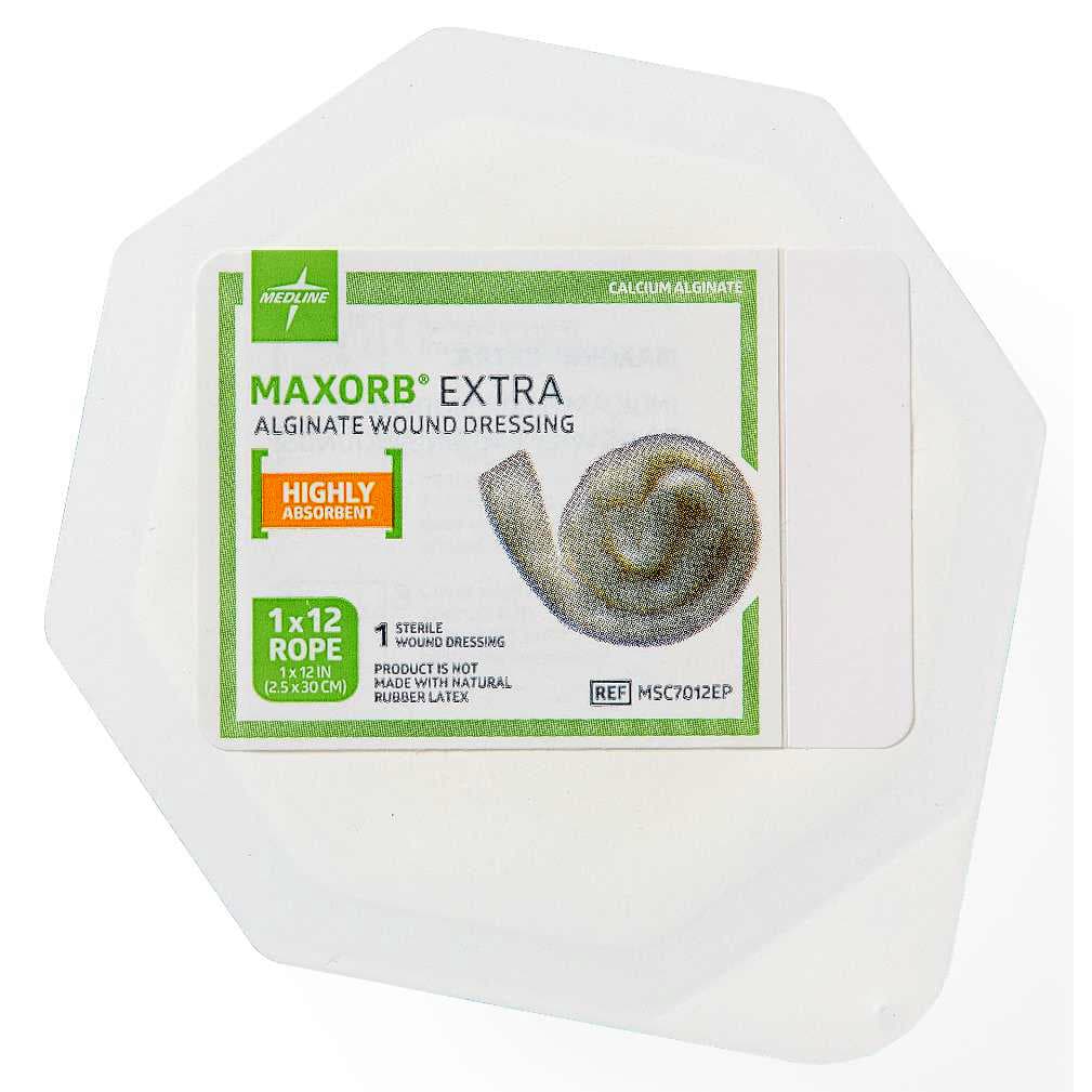 Maxorb Extra CMC-Alginate Wound Dressing, 1 x 12 Inch - Box of 5 - Image 4