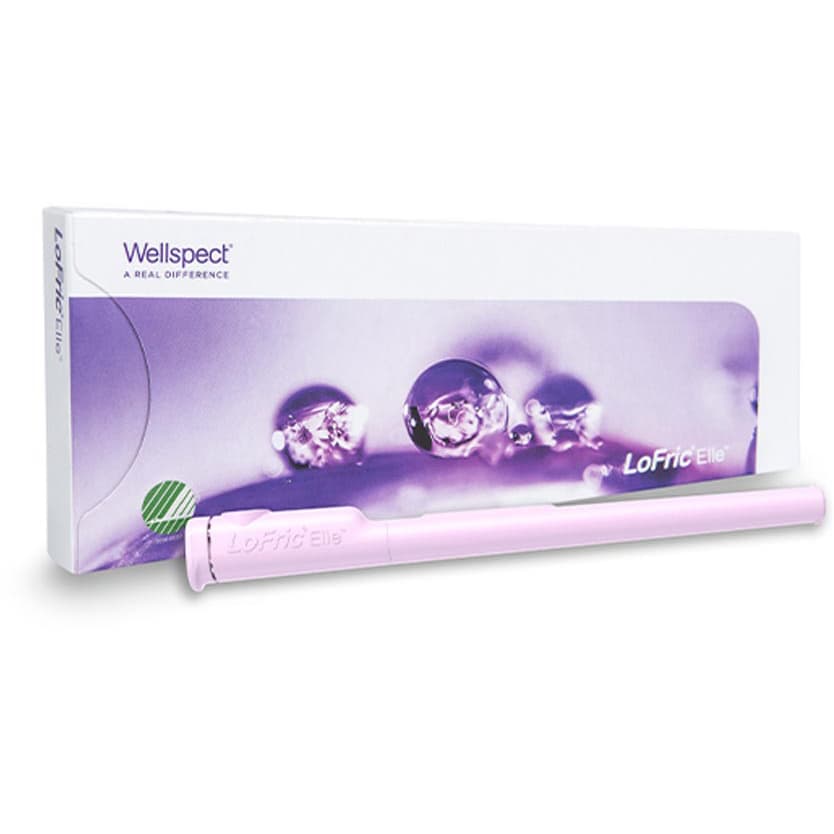 LoFric Elle Hydrophilic Intermittent Female Catheter with L-Shaped Handle, 12 Fr - Case of 60 - Image 1