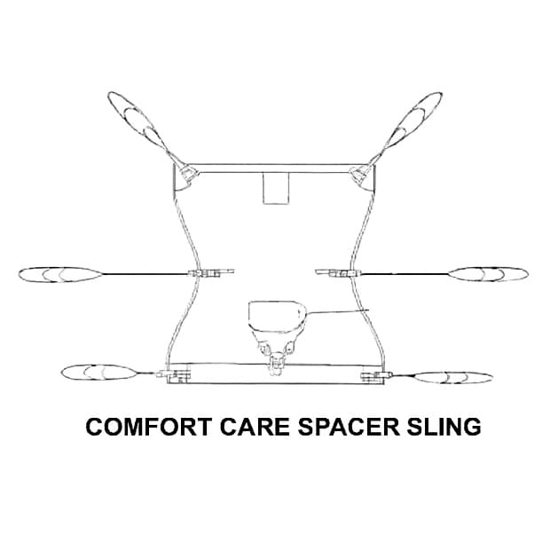 Handicare Comfort Care Spacer Sling with hip strap - Image 4
