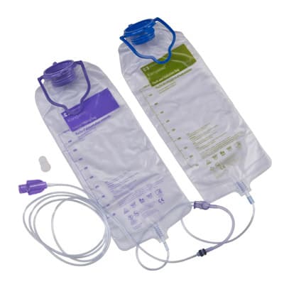 Kangaroo Joey Feeding Pump Set with 1000mL Flush Bag, 1000 mL - Each - Image 1