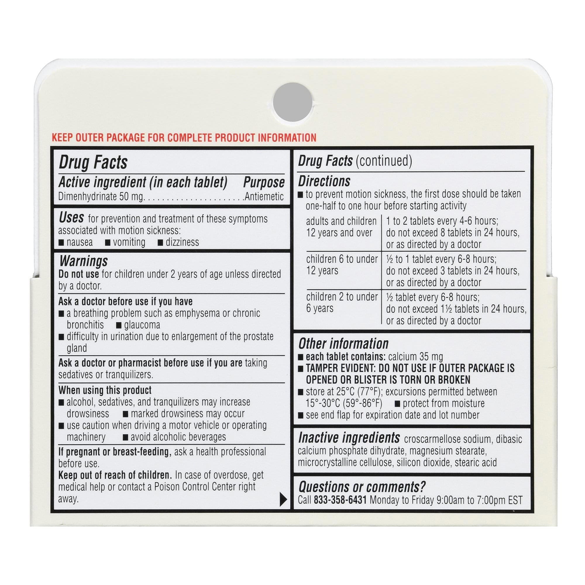 Foster and Thrive Nausea Relief Tablets - Image 2