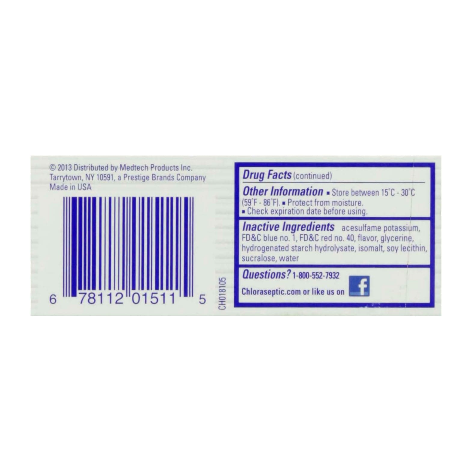 Chloraseptic Total, Sore Throat+ Cough Lozenges, Wild Cherry, 15 Count - Each - Image 3