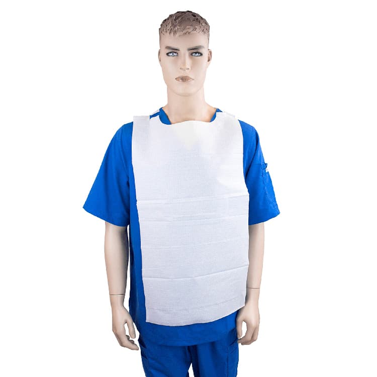 Dynarex Adult Disposable Lap Bib with Slipover - Case of 300 - Image 1