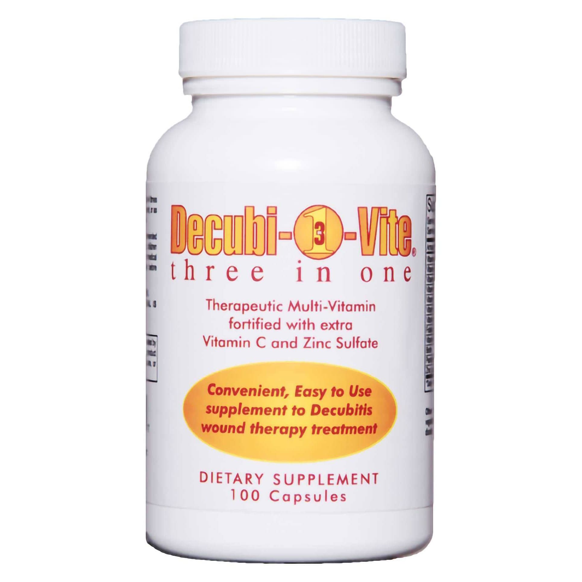Decubivite Three In One Multivitamin Supplement Capsules, 500 mg