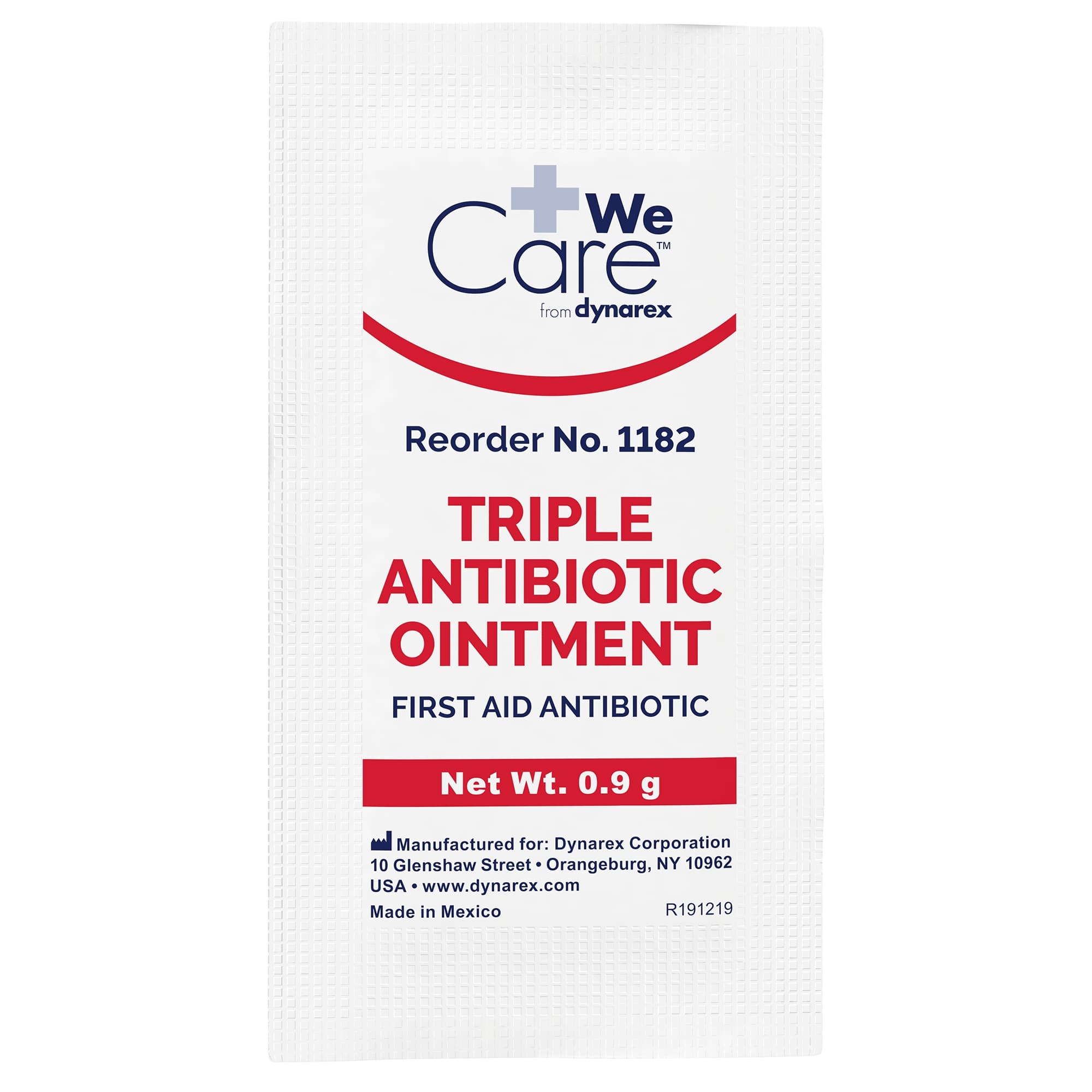 Dynarex Triple Antibiotic Ointment, 0.9 gram - Each - Image 1