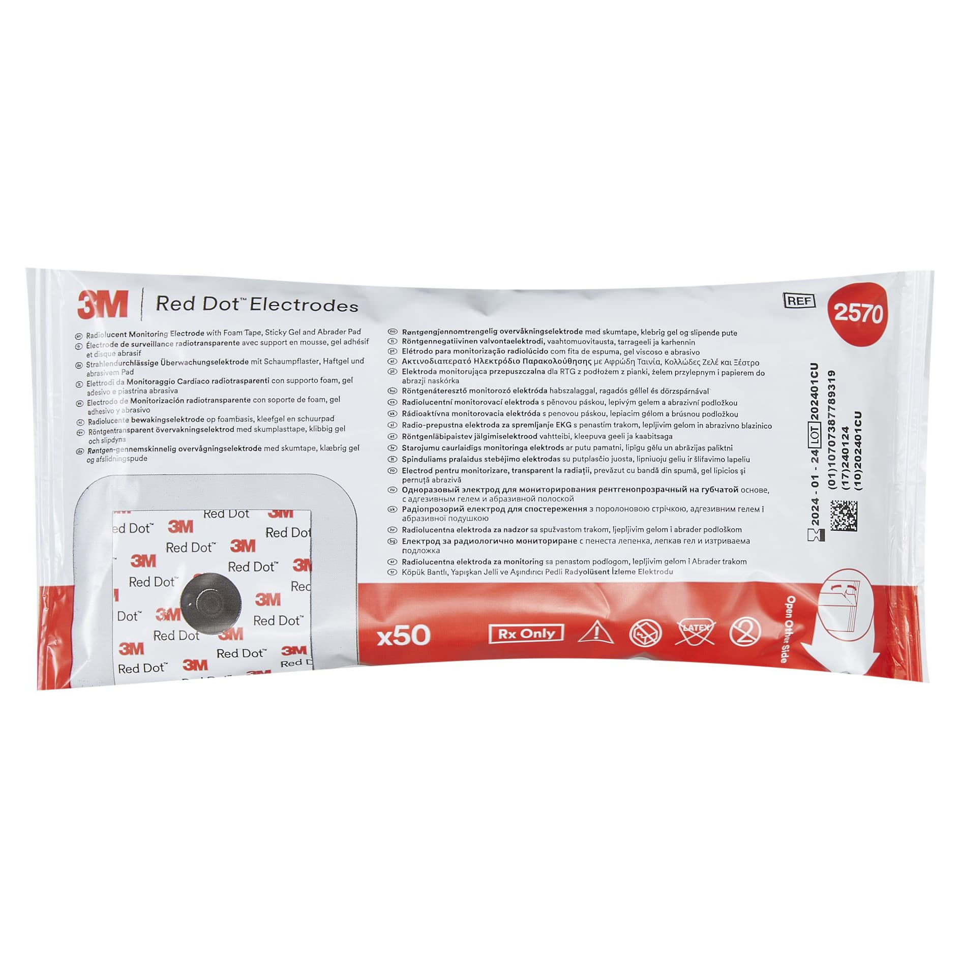 3M Red Dot ECG Monitoring Electrodes - Image 2
