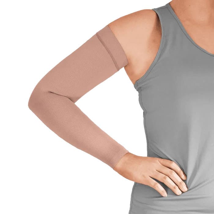ExoStrong Arm Sleeve, Knit top, Short, Extra Large, Beige - Image 1