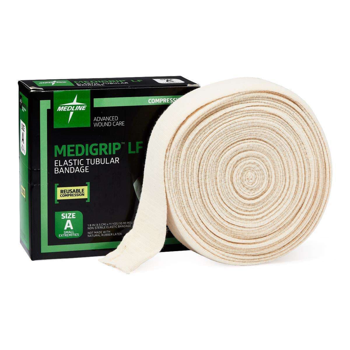Medigrip LF Elastic Tubular Support Bandage, Size A, 1-3/4 Inch x 11 Yard - Each - Image 1