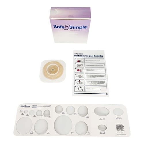 Safe n Simple 2-Piece Ostomy Barrier, Cut-to-Fit - Image 3