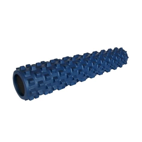 RumbleRoller Foam Roller, Medium Firm, 6 x 31 Inch, Blue - Image 1