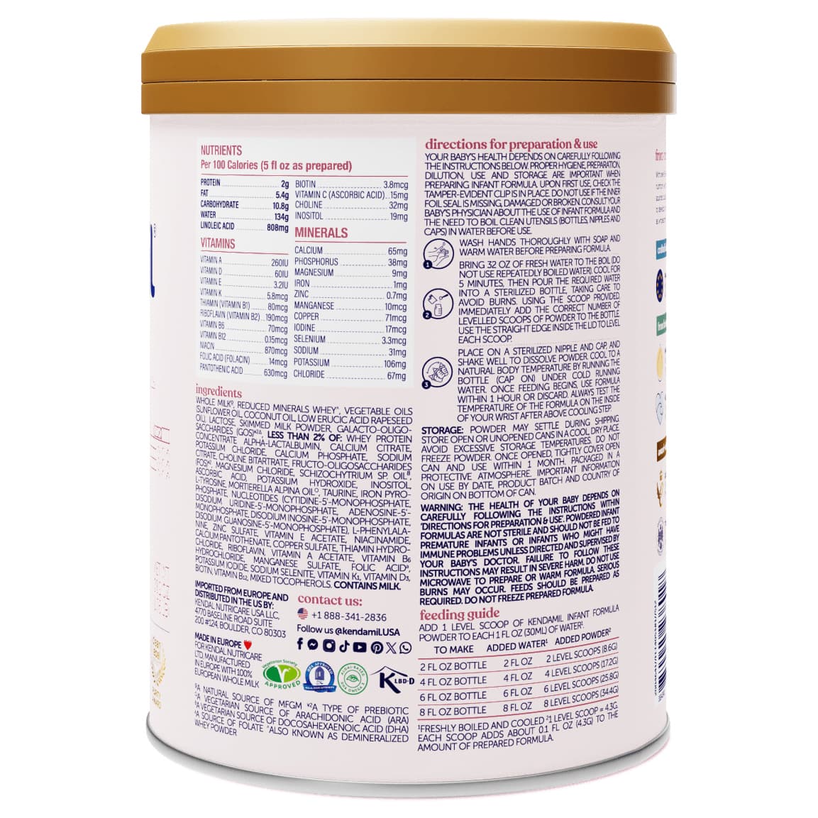 Kendamil Classic Infant Formula, 28.2 oz - Image 3
