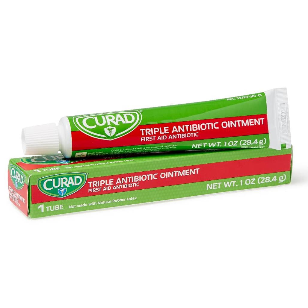 Medline CURAD Triple Antibiotic Ointment, 1 oz. Tube - Case of 12 - Image 1