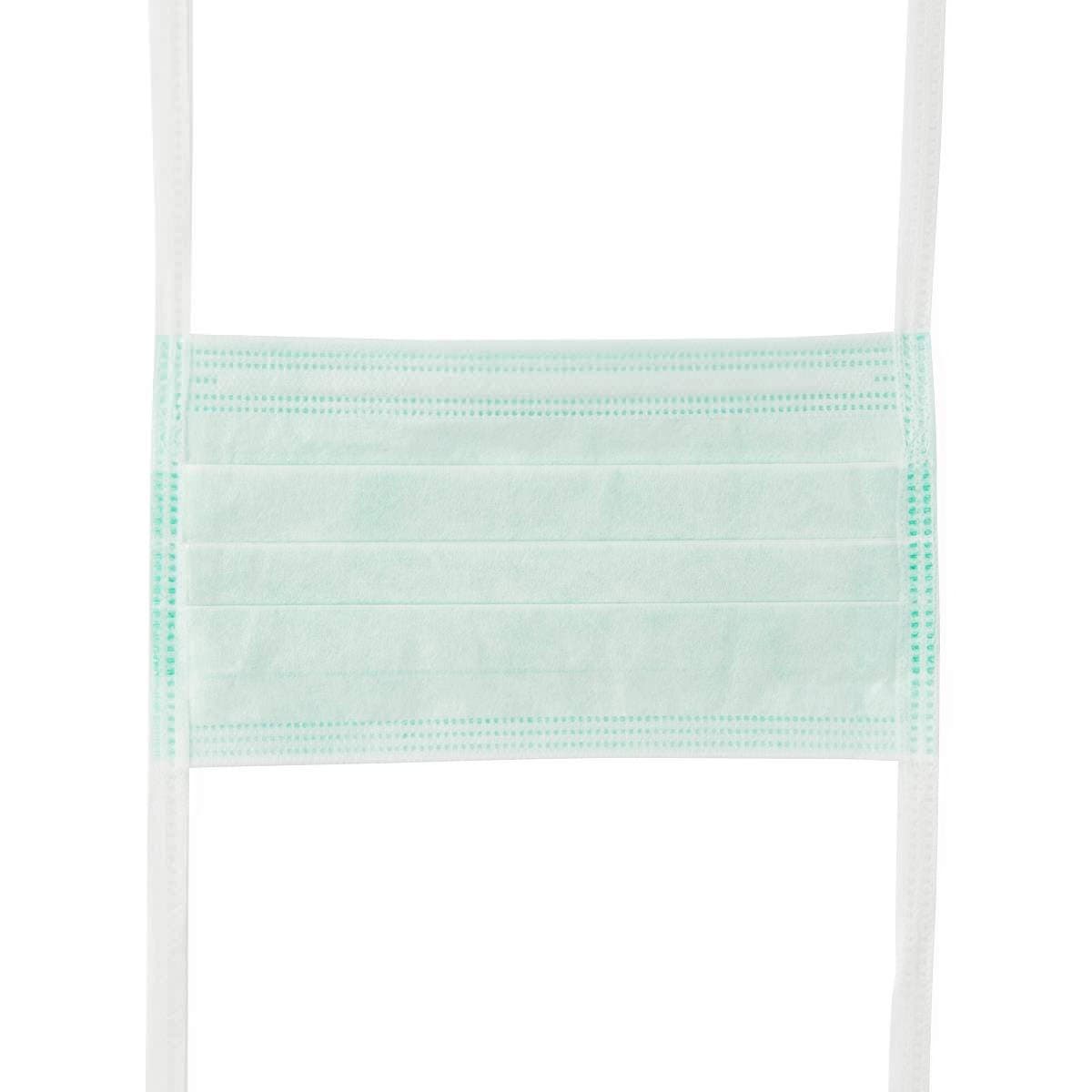 Medline Surgical Face Mask with Ties and Anti-Fog Adhesive Tape, 3 Ply - Image 4