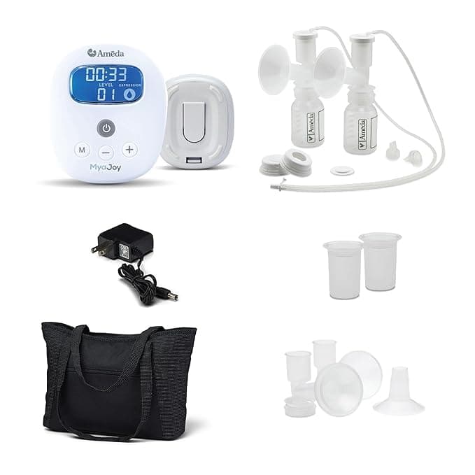 Ameda Mya Joy Double Electric Breast Pump with Large Tote Kit - Image 3