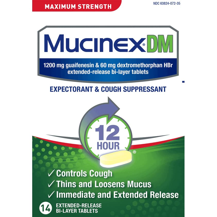 Mucinex DM Maximum Strength Extended-Release Bi-Layer Tablets - Image 1