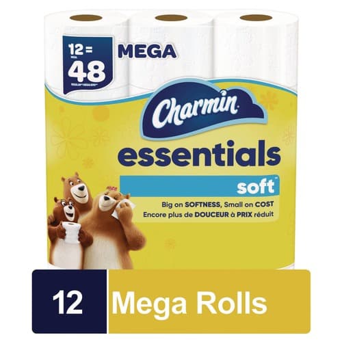 Charmin Essentials Soft Toilet Paper - Package of 12 - Image 1