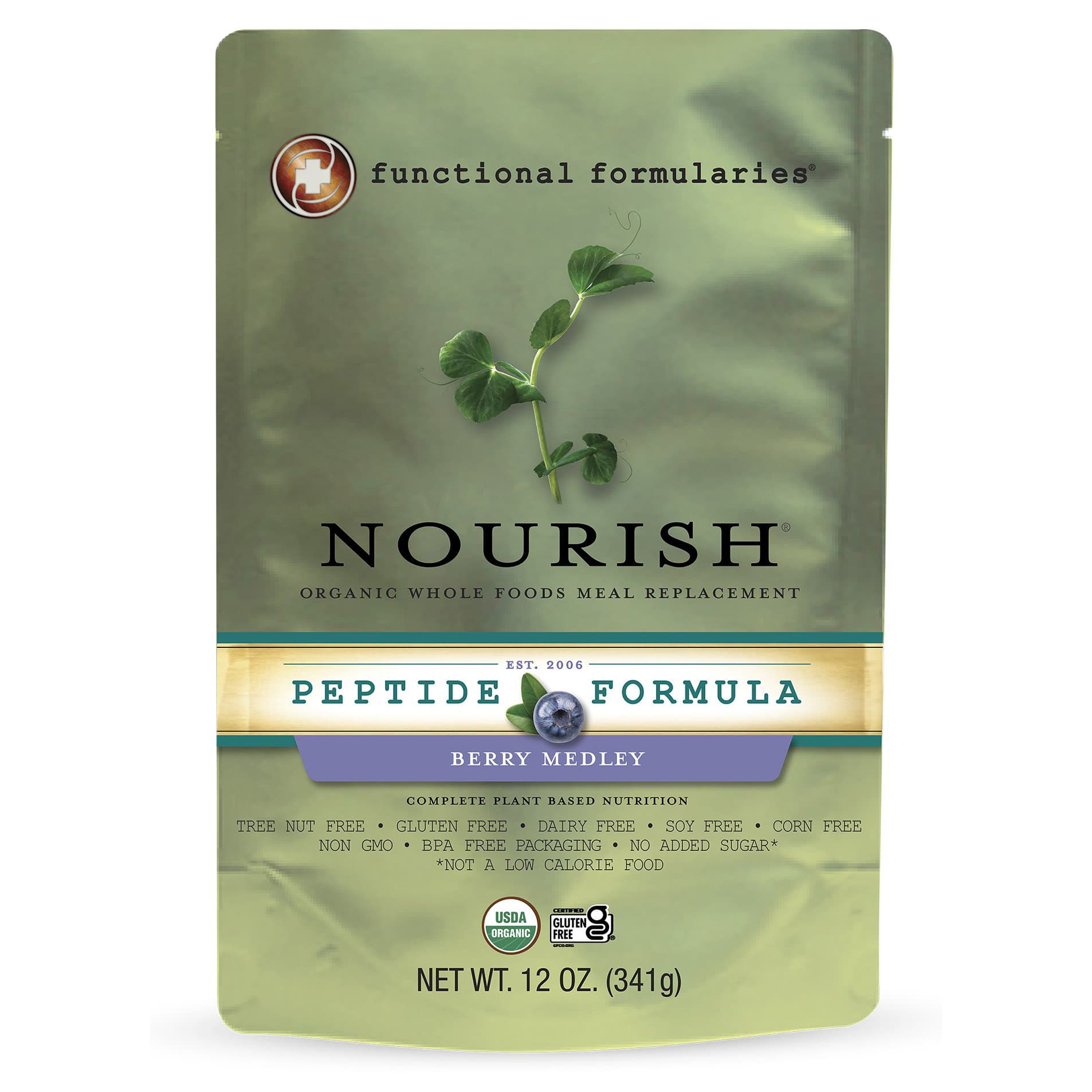Nourish Peptide Formula, Berry Medley Flavored, 12 oz. - Each - Image 1