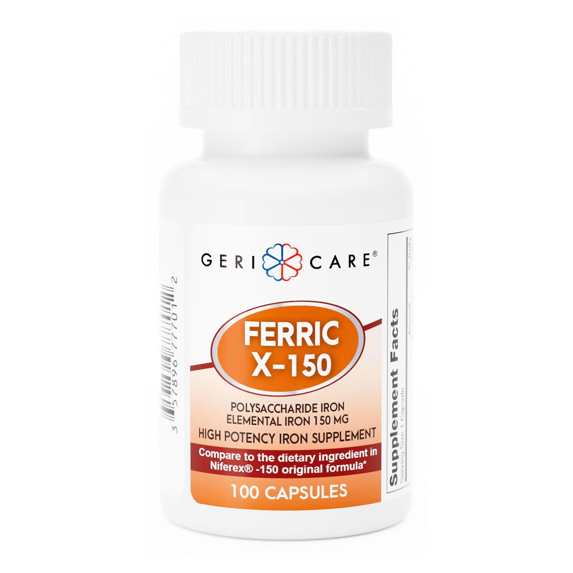 Geri-Care Iron Mineral Supplement Capsule, 150 mg