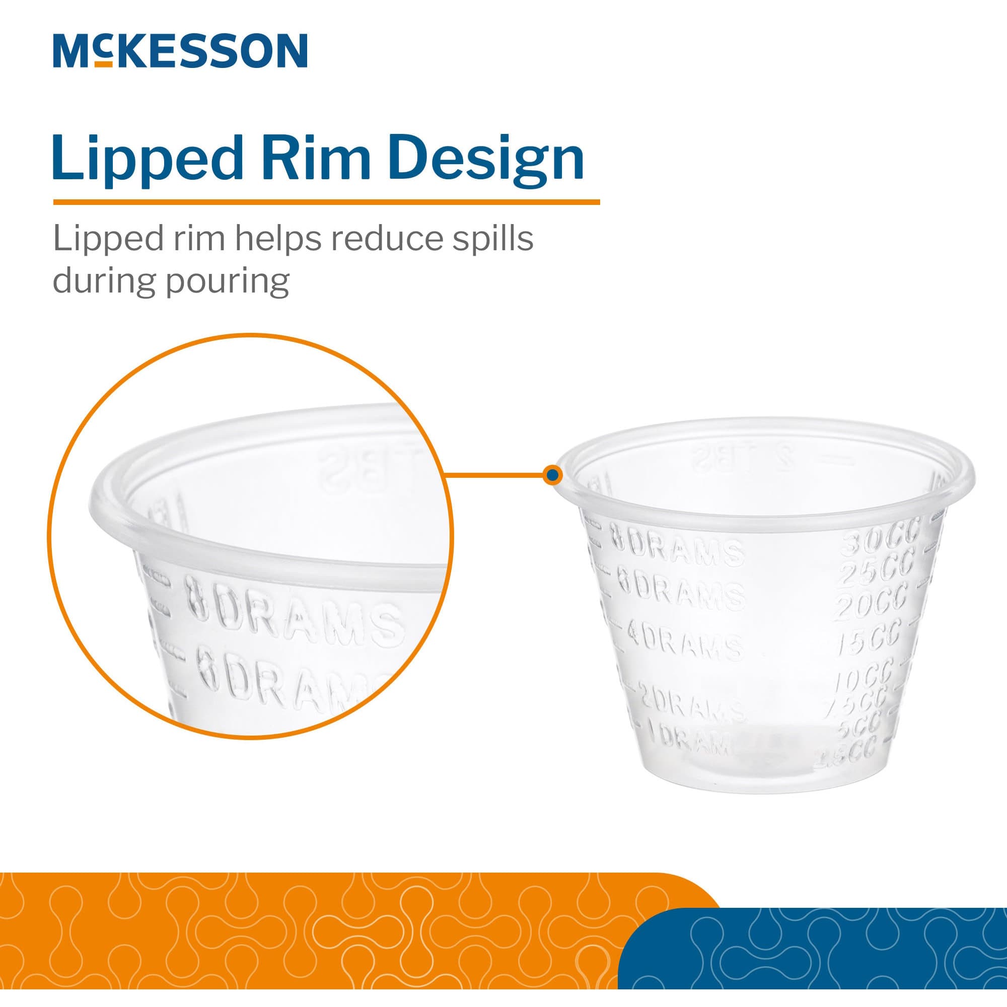 McKesson Graduated Medicine Cup Without Handle Cold Disposable - Image 5