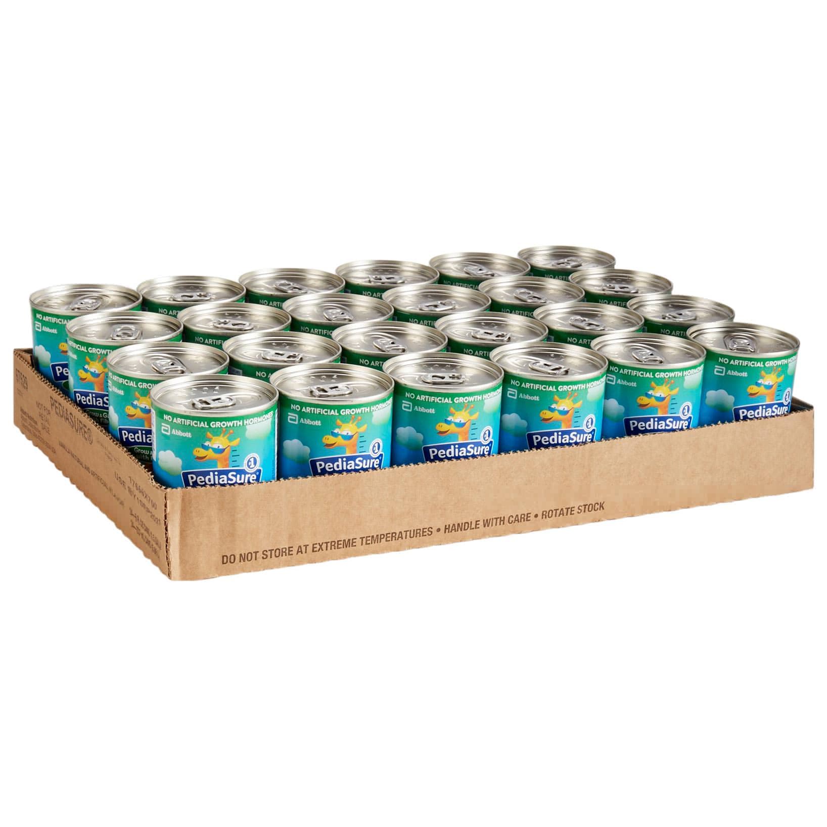 PediaSure Grow and Gain Therapeutic Nutrition Shake with Fiber, Vanilla, 8 oz - Case of 24 - Image 1